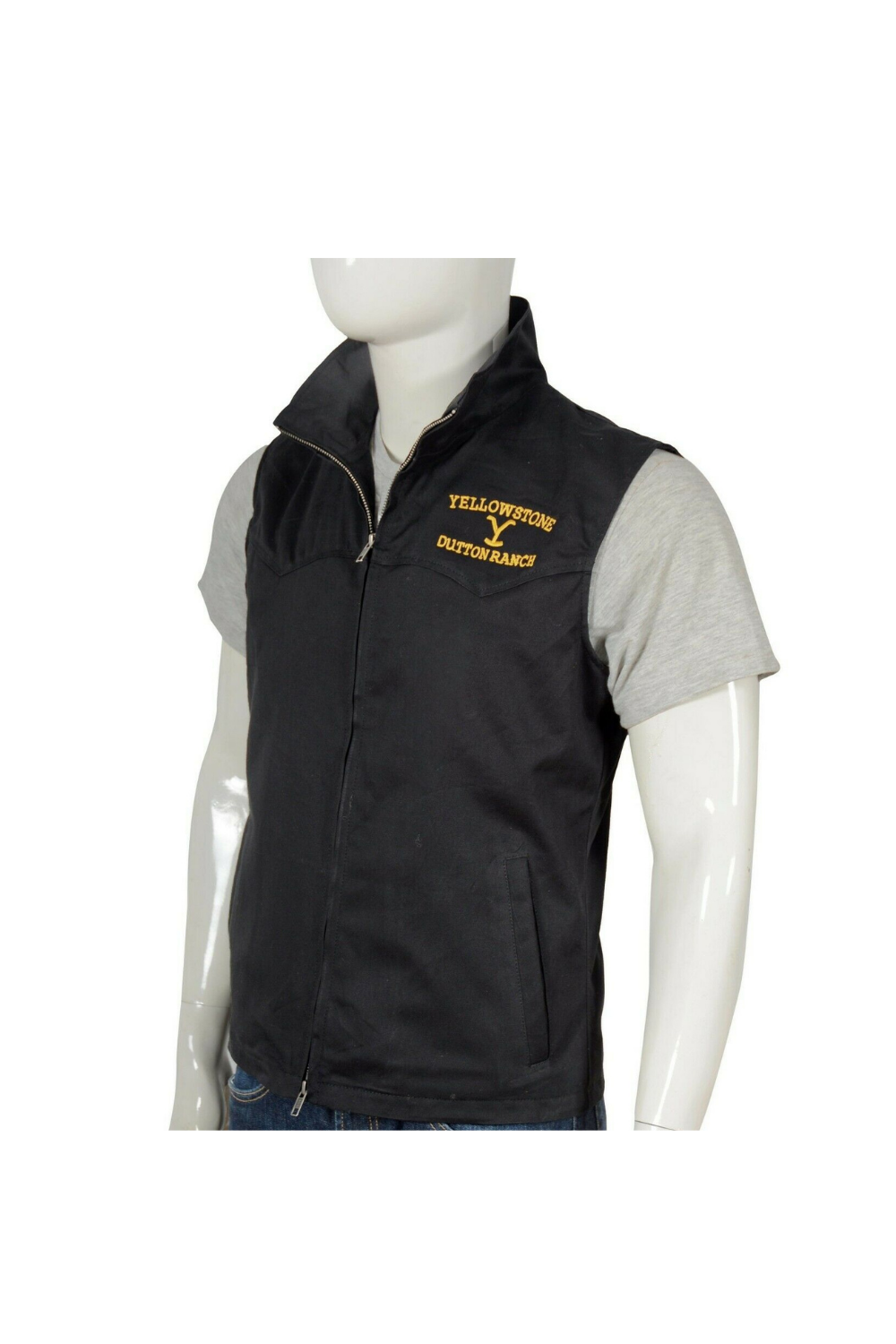 YellowStone Dutton Ranch Black Vest YELLOWSTONE VEST