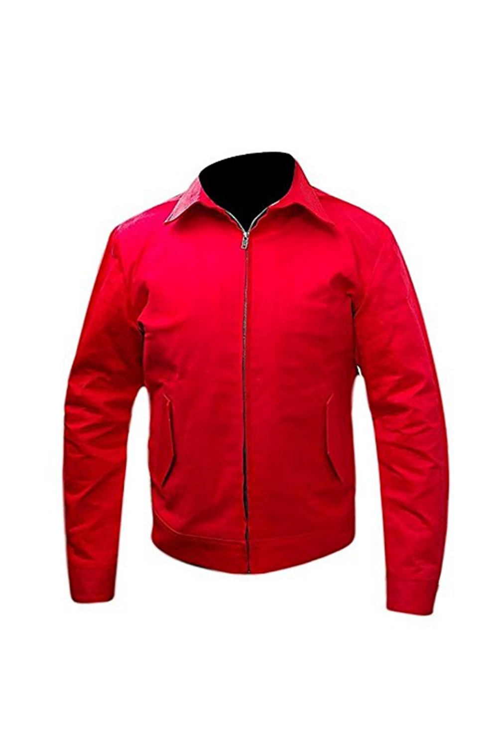 Men's Rebel Without a Cause James Dean Red Cotton Bomber Jacket
