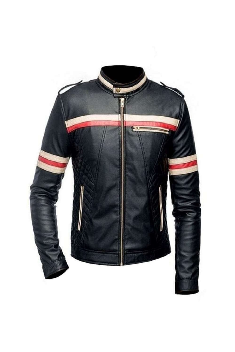 Men Leather Jackets Charlie Black Biker Leather Jacket