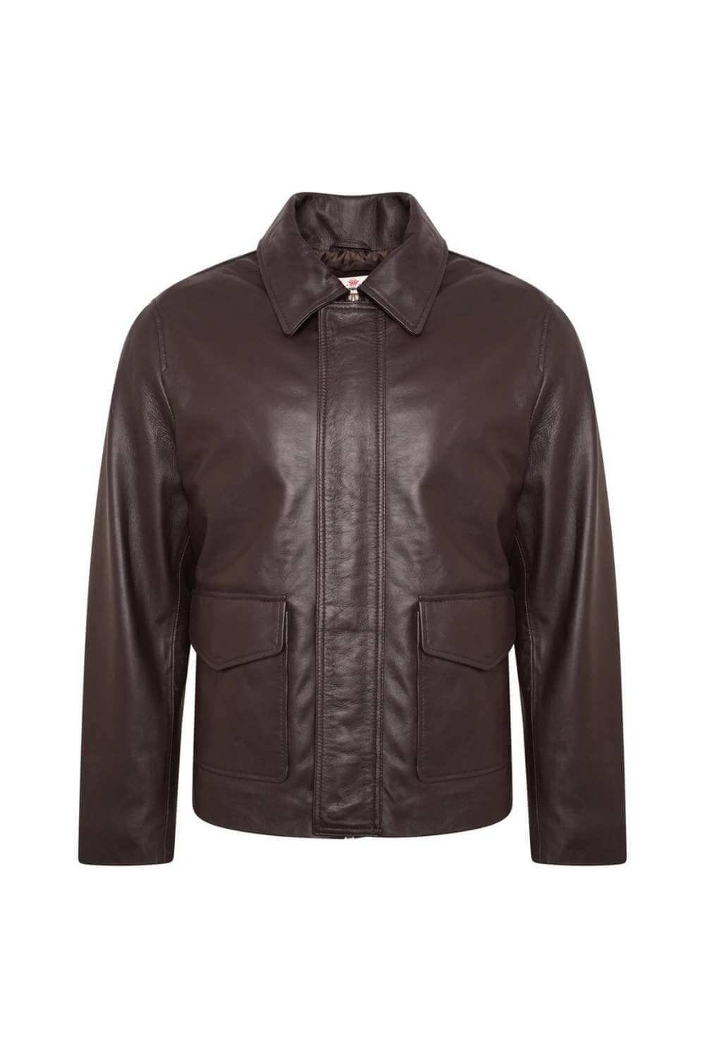 Men Leather Jackets Goblin Brown Biker Leather Jacket