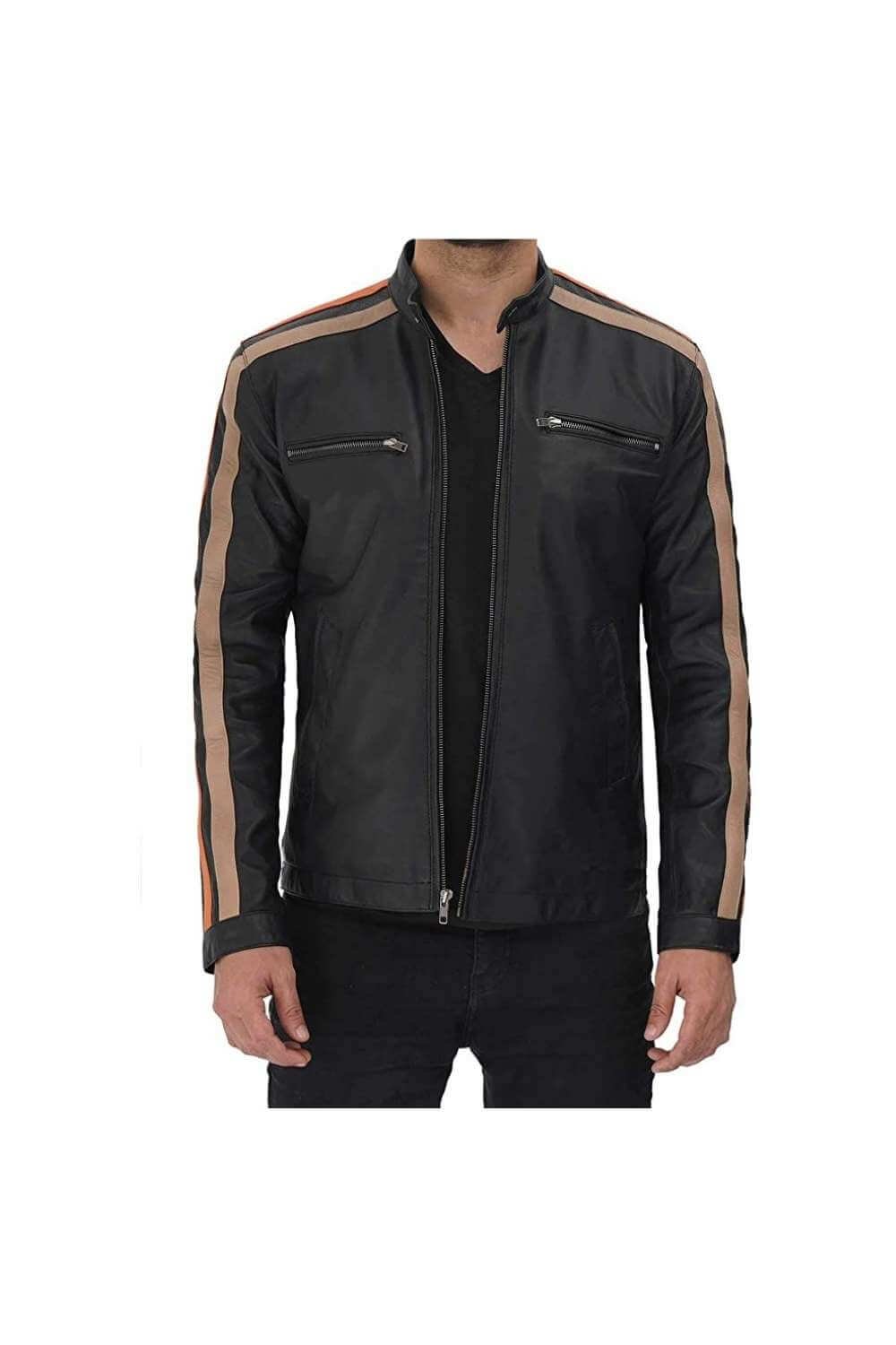 Men Leather Jackets Inferno Black Biker Leather Jacket
