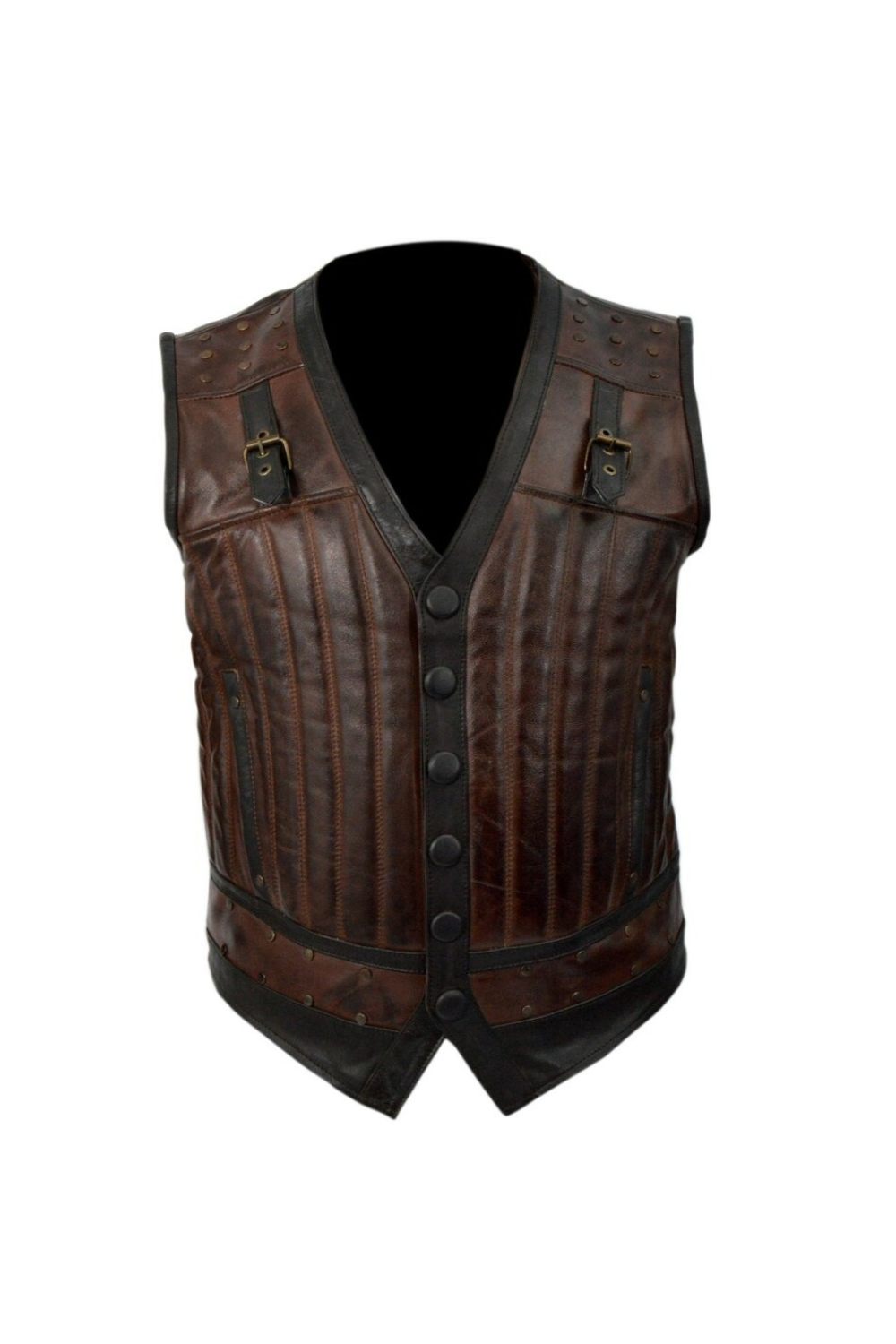 Lost Girl Dyson Thornwood Brown Leather Vest