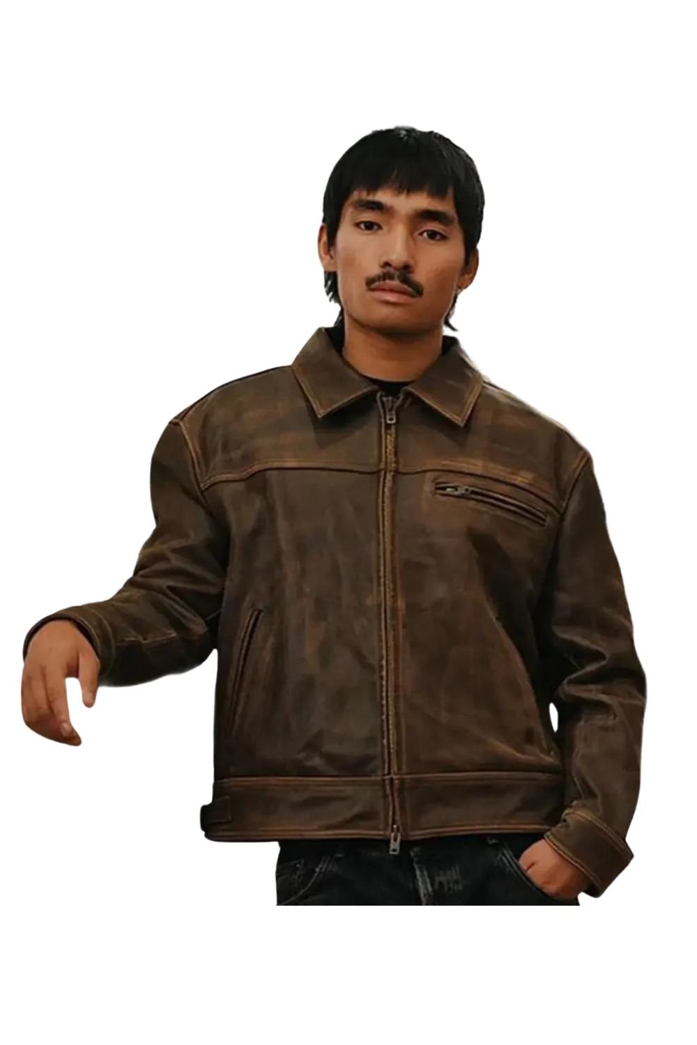 Mutimer Brown Leather Jacket