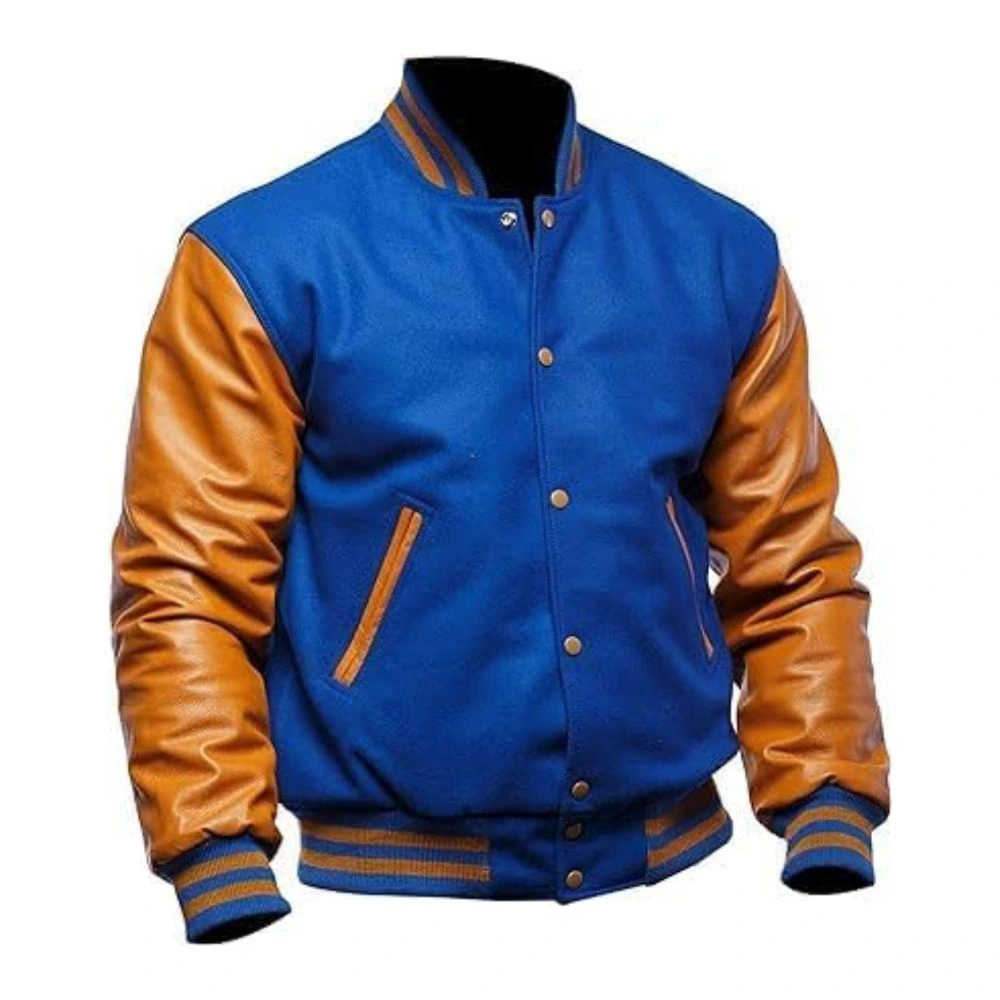 Men's Varsity Jackets Brown and blue Varsity Jacket